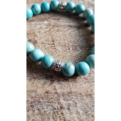 Bracelet Mala tibetain en pierre Reiki ---