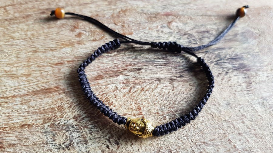 Bracelet Mala tibetain tressé bouddha