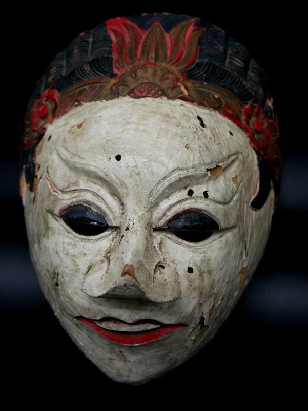Masque  javanais du Topeng mil. XXème