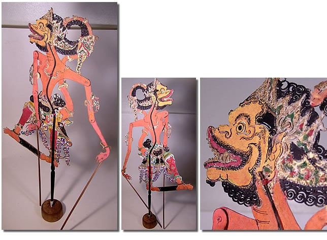 Marionnette du théâtre d'ombre, Java mil. XXème