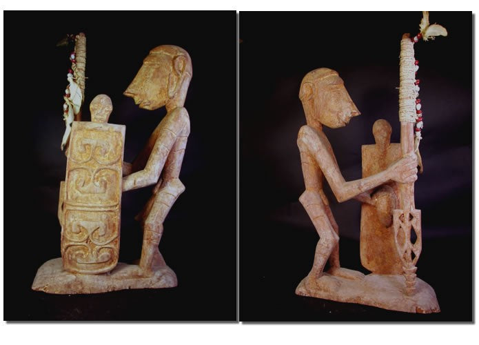     Statuaire de guerrier Asmat