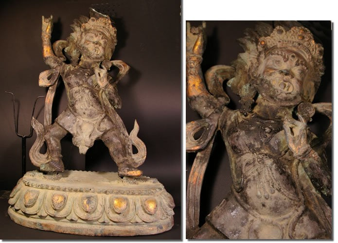 Rare grand  Mahakala Chinois XXème